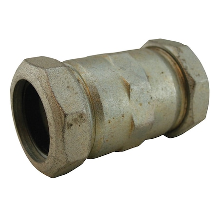 Jones Stephens 4in. Galvanized Malleable Iron Compression Coupling, Long Pattern C11400